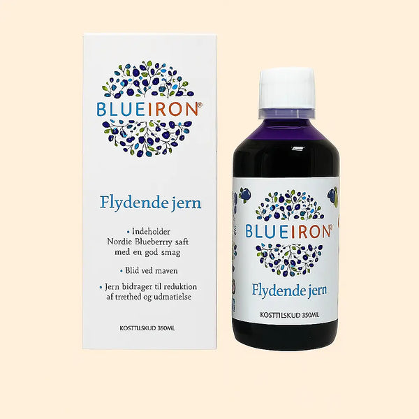 Blueiron flydende vegansk jerntilskud. 330 ml
