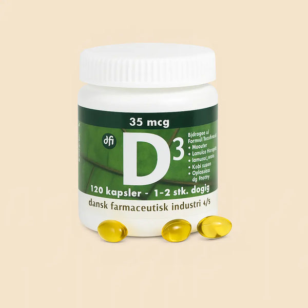 DFI D3-vitamin 35 mcg. 120 tabletter