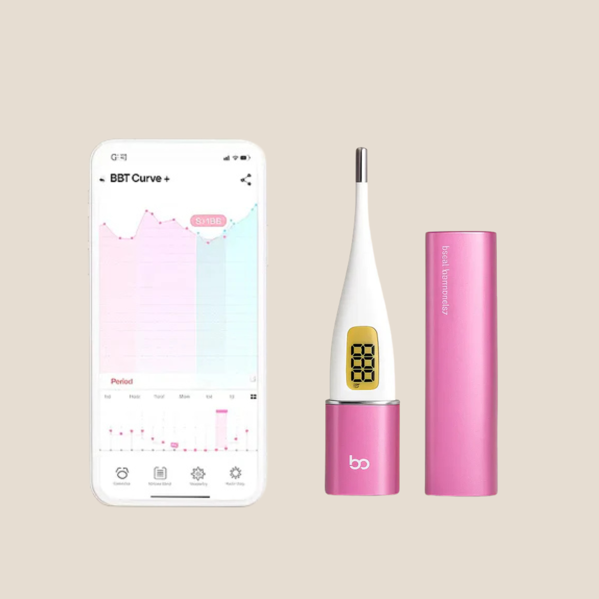 Femometer Vinca. Termometer med app til cyklustracking – Hormonfrit