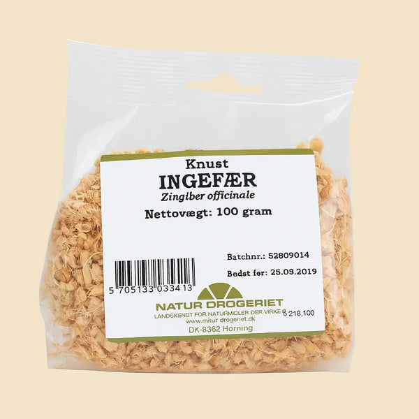 Natur Drogeriet Knust ingefær. 100 gram