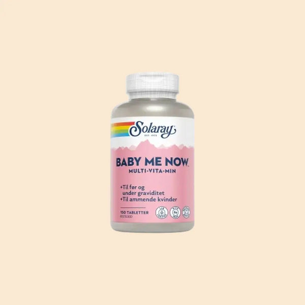 Solaray Baby-Me-Now. Multivitamin. 150 tabletter